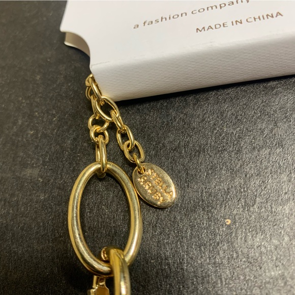 Stacked Link Necklace In Gold-crystal - Picture 10 of 11